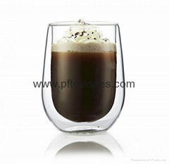 180ml Double Wall Glass Coffee Mugs