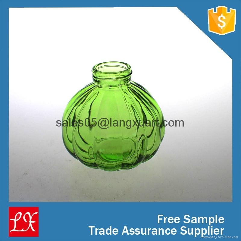 colored pumpkin shape luxury tester perfume glass bottle 2