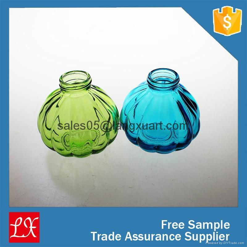 colored pumpkin shape luxury tester perfume glass bottle 3