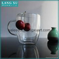 bulk glass coffee double wall mug