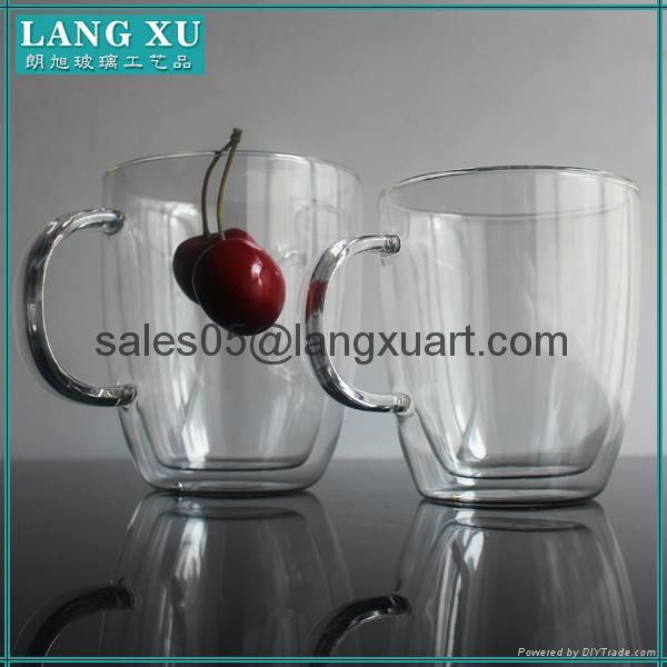 bulk glass coffee double wall mug 2