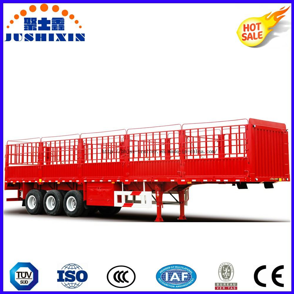 3 Axles Stake Tri-Axle Fence Transport Truck Trailer