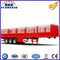 3 Axles Stake Tri-Axle Fence Transport Truck Trailer 1