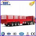 3 Axles Stake Tri-Axle Fence Transport Truck Trailer 4