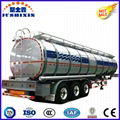 3 Axle 45cbm Aluminium Alloy Diesel Gasoline Fuel Petrol Oil Tanker Semi Trailer 1