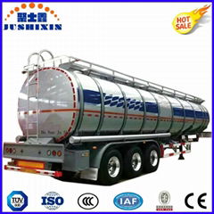 3 Axle 45cbm Aluminium Alloy Diesel Gasoline Fuel Petrol Oil Tanker Semi Trailer