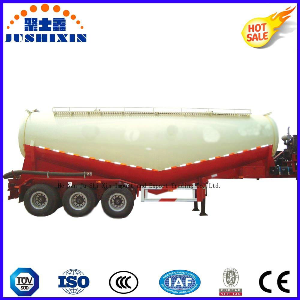 3 Axle 45cbm Bulk Cement Transportation Truck Semi Trailer