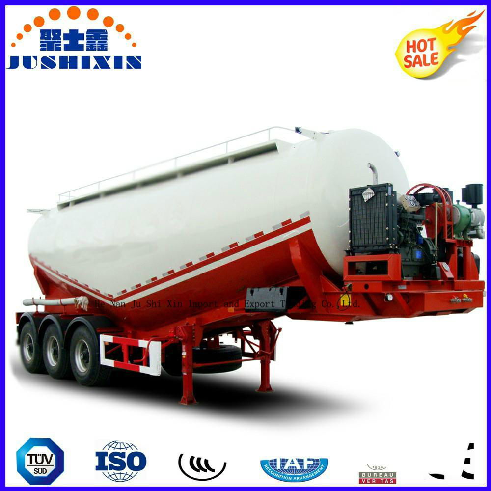 3 Axle 45cbm Bulk Cement Transportation Truck Semi Trailer 5