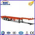 Tri Axle Container Frame Trailer for Truck 4
