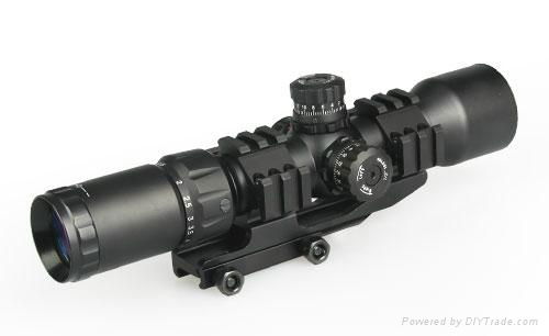 fast focus 1.5-5X40BE long eye relief Rifle scope Hunting Riflescopes with Red G