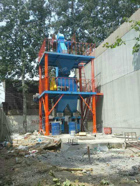 Tower type plant automatic tile adhesive dry mortar production line 3