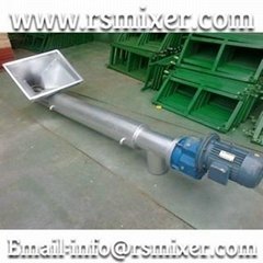 stainless steel helical spiral screw conveyor for powder materials