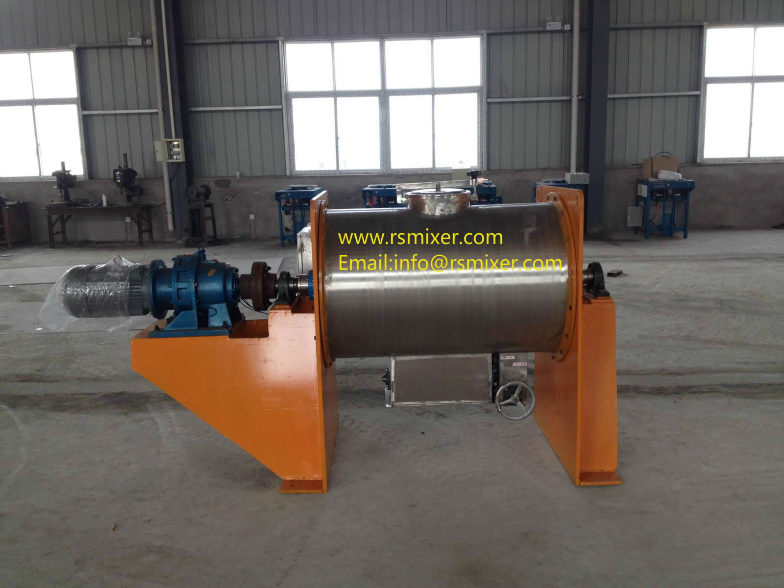 Powder horizontal plough shear mixer,coulter mixer,plough mixer machine 2