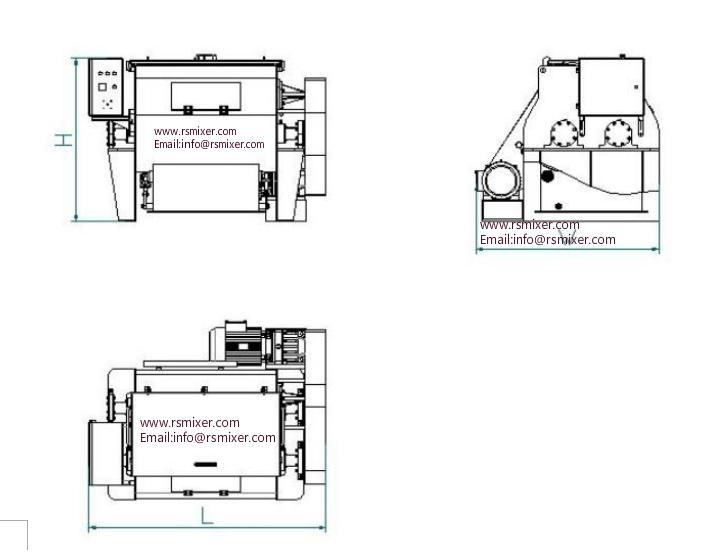 Double shafts paddle mixer,weightless mixer blender machine 5