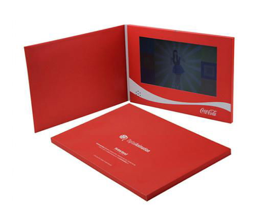 Customized printing 7inch lcd screen video brochure