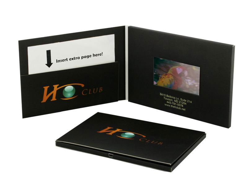Customized printing 7inch lcd screen video brochure 3