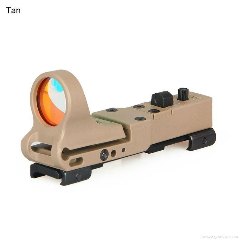 Tactical Railway Aluminum Red Dot Scope with Click Switch