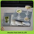 acrylic document tray acrylic food tray countertop tray 5