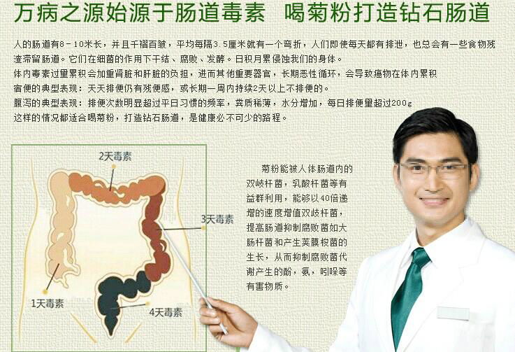 厂家菊粉市场美容养颜降糖改善便秘天然绿色 3