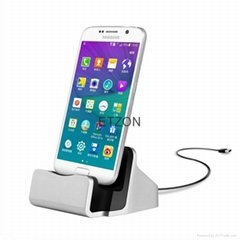Aluminum Micro USB Phone Charging Holder Station Desktop Sync Dock Charger