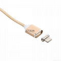High quality maginetic micro usb lightning chagrging data cable for iphone  4