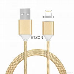 Aluminum alloy shell magnetic micro usb charging cable and data sync for iphone