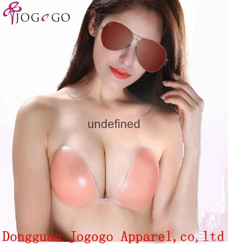 Tidetell Strapless Backless Adhesive Push Up Silicone Invisible Bra  1