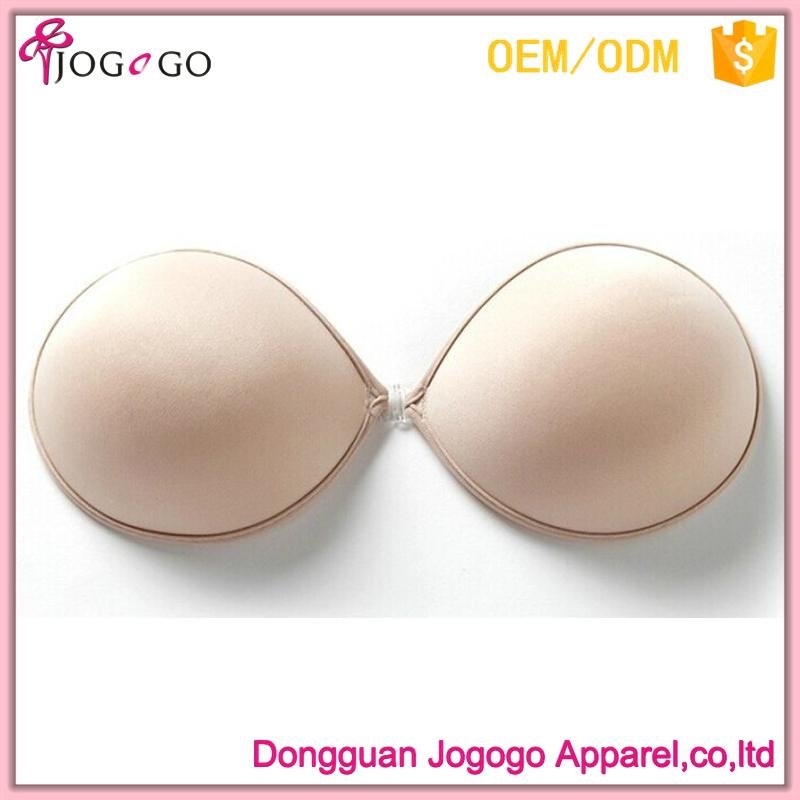 Women Sexy Strapless Self Adhesive Invisible Sponge Bra For Backless Dress 2