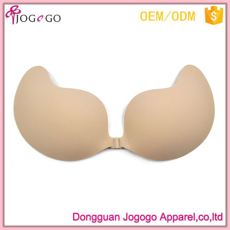 factory wholesale sexy seamless backless strapless self adhesive V bra for backl 3
