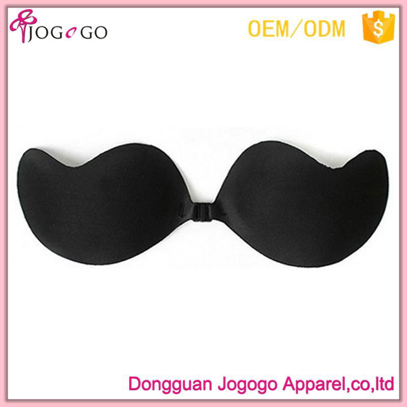 factory wholesale sexy seamless backless strapless self adhesive V bra for backl 2