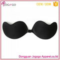 factory wholesale sexy seamless backless strapless self adhesive V bra for backl 2