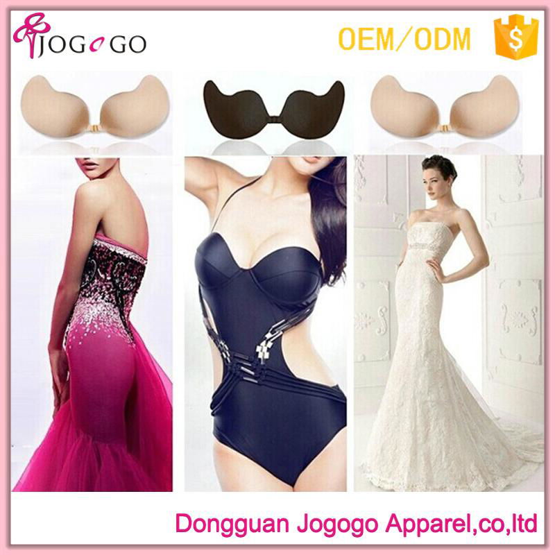 factory wholesale sexy seamless backless strapless self adhesive V bra for backl 5
