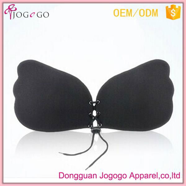 sexy deep cleavage adjustable adhesive angel wing bra 3