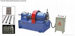 Round tube embossing machine