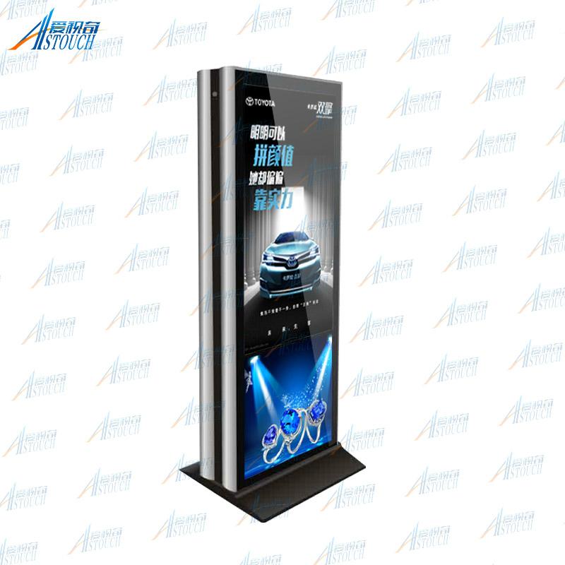 42 inch dual side screen floor stands multimedia Advertising player 3