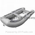 AL-360 Heavy Duty Inflatable Sportboat—Gray PVC 1