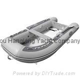 AL-360 Heavy Duty Inflatable Sportboat—Gray PVC