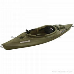 Sun Dolphin Green Excursion 10' Sit In Fishing Kayak With Bonus Paddle