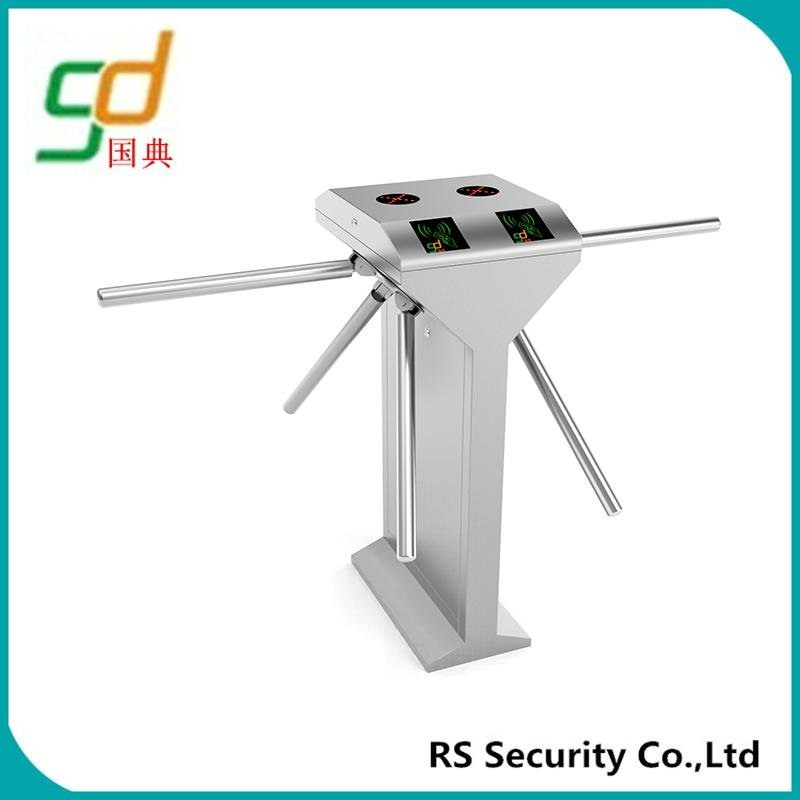 Card or Coin Collector Access Control System Tripod Turnstile with Discounted Pr