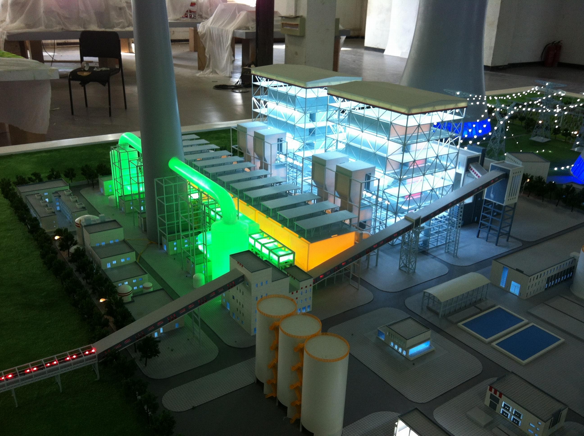 石油化工模型电厂沙盘制作