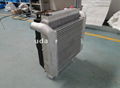 Oil cooler for concrete mixer truck