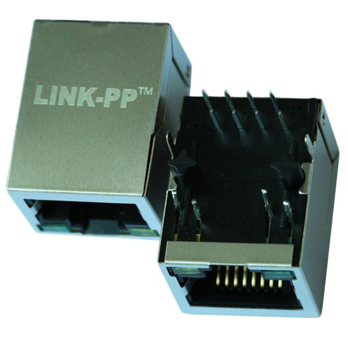 LPJ0011BBNL Single Port RJ45 Connector with 10/100 Base-T Integrated Magnetics