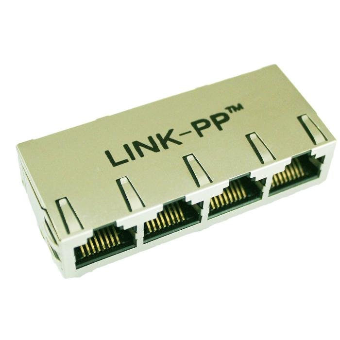 LPJEF5240DNL 1X4 RJ45 Connector without Integrated Magnetics Without Leds