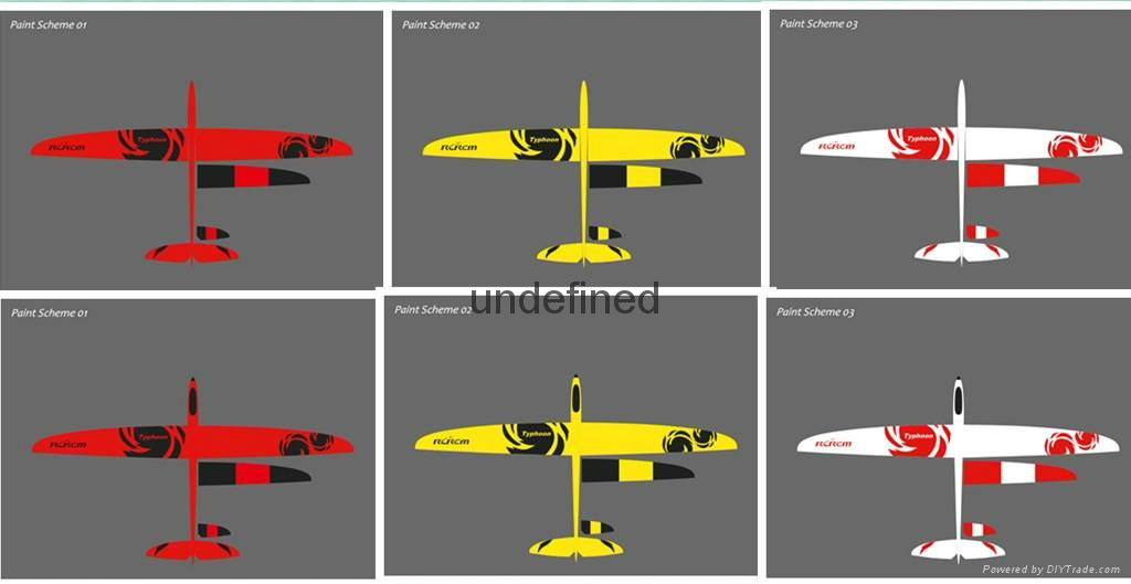 Typhoon composite remote control glider 5