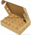 Automatic corrugated cardboard partition