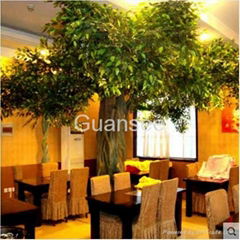 artificial green ficus tree