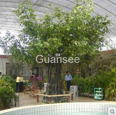 artificial covered ficus tree