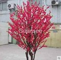 artificial red peach tree