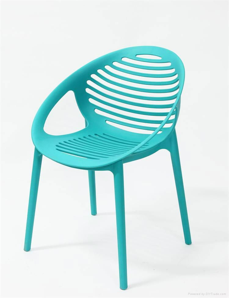 Wholesale Leisure Polypropylene Plastic Chair Cafe Dining Chair 5