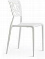 Modern Cheap Price Hollow Back Dining Chair Plastic Restaurant Chairs 4